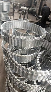 Fil barbelé croisé en acier inoxydable 430 CBT-65 de qualité marine, fil concertina, épaisseur 0,3-0,6 mm, installation facile - Product Image 5