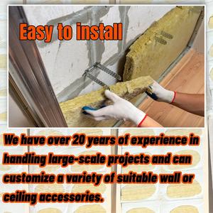 Minerale wolpaneel voor binnenwandisolatie, klasse A1 brandwerendheid, 200 kg/m³ - Product Image 4