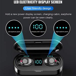Hif estéreo pantalla LED Blue tooth F9 auriculares inalámbricos 9d impermeable <span class=keywords><strong>LN</strong></span> auriculares Anc Tws auriculares inalámbricos - Product Image 3