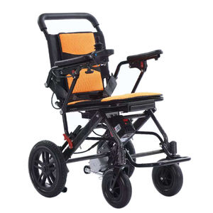 Sedia a rotelle elettrica con motore telecomando pieghevole, - Product Image 2