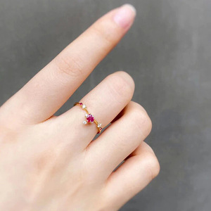 Elegante Anello a Cuore Floreale Stile Francese Minimalista Gioielli Moda Donna per Uso Quotidiano Regalo Chic - Product Image 6
