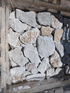 <span class=keywords><strong>Piedra</strong></span> de Cuarcita Blanca Natural con Acabado Rústico, Irregular, Suelta, para Paredes Exteriores e Interiores - Product Image 2