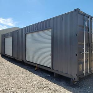Thiết kế hiện đại thép Con lăn màn trập cửa cho <span class=keywords><strong>Container</strong></span> vận chuyển gió-proof tự lưu trữ đơn vị hướng dẫn sử dụng mở Roll-up cửa ra vào - Product Image 3