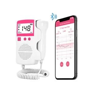 Hot Selling Baby Heartbeat Detector Data Record Gratis App Draadloze Foetale Doppler Monitor