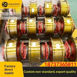 Ensemble de roues de grue lourde Huagong de fabrication européenne, origine Chine, garantie 1 an, compatible OLIVER, 160 mm, 200 mm, 250 mm, <span class=keywords><strong>Koni</strong></span>, vente en gros - Product Image 2