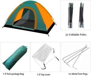 Custom Outdoor <b>Waterproof</b> Ultralight 1.8kg Lightweight Double Layer Four-season Trip Portable 1-2 Person Dome Camping <b>Tents</b> <b>Tent</b> - Product Image 3