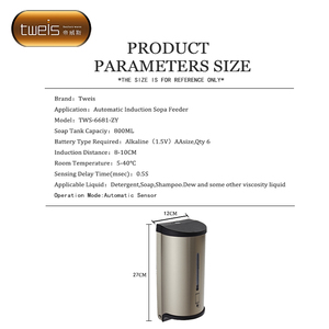 Chất Lượng Cao Touchless Thép Không Gỉ 304 Tự Động 800Ml Cảm Biến Xà Phòng Dispenser - Product Image 6