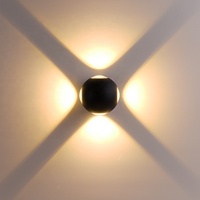 Applique murale d'intérieur d'extérieur IP65 12W Applique murale d'intérieur Applique nordique en aluminium moderne LED jardin