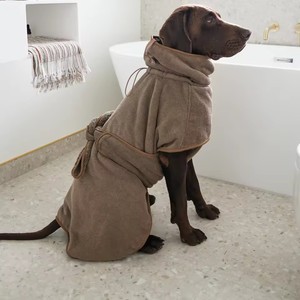 Custom Designed 500GSM Microfiber Highly Absorbent <b>Dog</b> <b>Drying</b> <b>Robes</b> with Wrap-around Chest Tie - Product Image 5