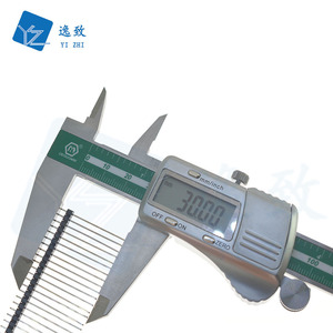 Yz Pin Header 2.54mm Pitch 1x40P ขั้วต่ออิเล็กทรอนิกส์ทองแดงชุบทองแบบแถวเดียว - Product Image 1