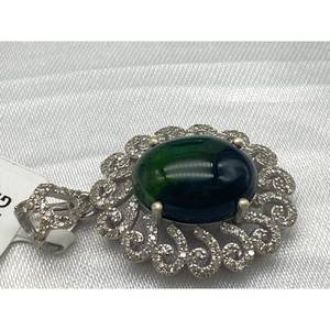 Nuevo Colgante de Ópalo Negro de Lujo Más Vendido, Plata de Ley 925, Regalo para Fiestas, Bodas, Compromisos, Ceremonias Religiosas y Eventos - Product Image 5