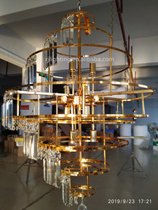 De Lujo k9 candelabro de cristal de <span class=keywords><strong>las</strong></span> lámparas de luz Decoración de casa decoración de <span class=keywords><strong>restaurante</strong></span> lámpara colgante - Product Image 6