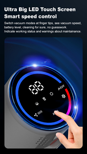 Máy hút bụi cầm tay không dây abir vc205, 25000PA, màn hình cảm ứng, cảm biến bụi thông minh, điều khiển tốc độ tự động cho Thảm trải giường gia đình sạch sẽ - Product Image 2