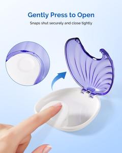Kotak retainer dengan tampilan Modern Shell untuk penyimpanan aligner dan penggunaan saat bepergian - Product Image 4