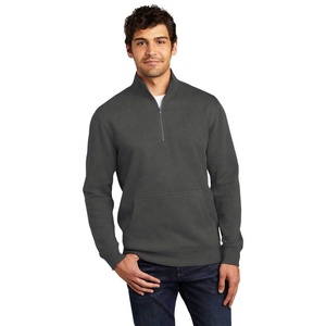 Sweat-shirt à fermeture éclair pour homme, logo brodé, vêtements de loisirs d'hiver pour l'extérieur, streetwear, coupe classique, polaire uni respirant - Product Image 5