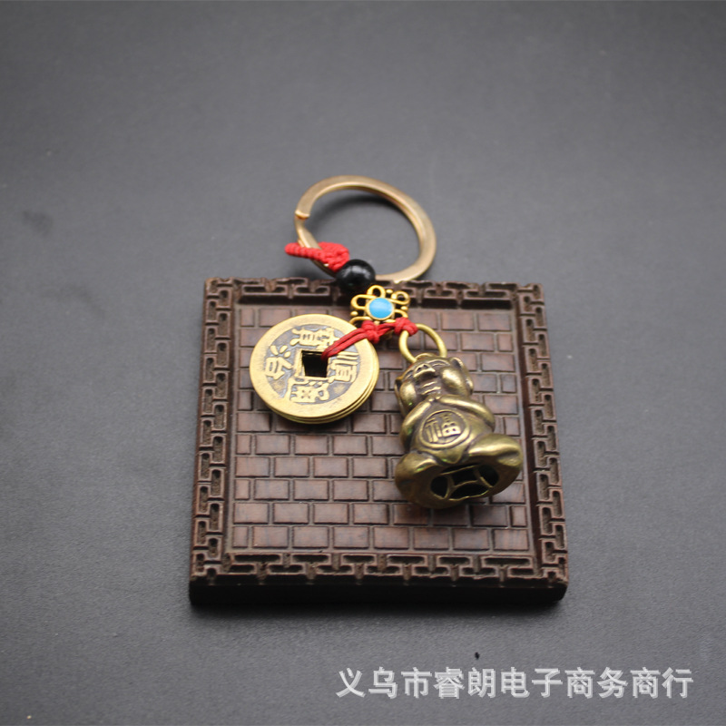 Lucky Pig (Five Emperor Coins Hanging Buckle)