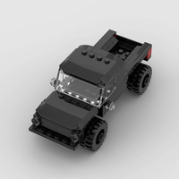 Compatible avec les briques de marque, petites pièces, voiture de course, camion, MOC, jouets éducatifs à assembler soi-même, blocs de construction en plastique ABS