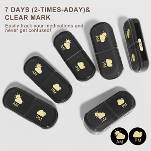 Caja <span class=keywords><strong>de</strong></span> Medicamentos Semanal para Niños Gujia, con 14 Compartimentos, Tapa Abatible, Material PP y ABS, Ecológica - Product Image 5