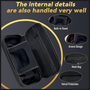 Étui de transport dur antichoc Portable pour <span class=keywords><strong>Sony</strong></span> <span class=keywords><strong>PS5</strong></span> Playstation Portal organisateur d'accessoires de jeu avec poche en filet - Product Image 5
