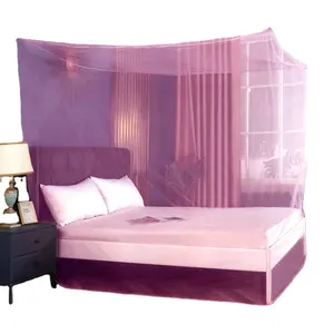 soft comfortable polyester rectangular colorful hanging mosquito net