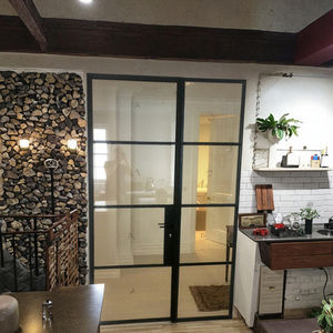 Portes en verre à cadre en acier TBS-110 au design moderne le plus récent avec verre Low-e et intérieur vitré <span class=keywords><strong>Prix</strong></span> compétitif pour <span class=keywords><strong>la</strong></span> salle à manger - Product Image 2