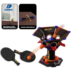 Juego de Mesa de Ping Pong 3 en 1, Dispositivo de Entrenamiento Convertible con Red y Paletas para Jugar de Forma Interactiva, Diversión de Tenis de Mesa - Product Image 1