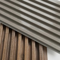 Panneau mural composite bois-plastique ignifuge, panneaux WPC, revêtement mural rainuré pour salon, décoration intérieure