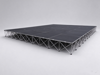 Scène portable en aluminium, plateforme pliable pour événements, utilisation en extérieur pour concerts