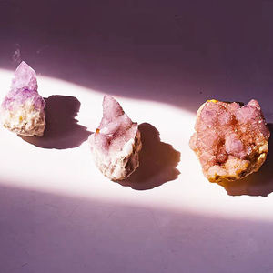 Natural Fengshui crudo cuarzo cristal racimo amatista violeta Cactus cristal RACIMO - Product Image 6