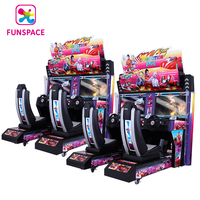 Funspace Machine de jeu d'arcade à pièces Double Player Twins Outrun Racing Machine de jeu pour le divertissement Game Center Venue