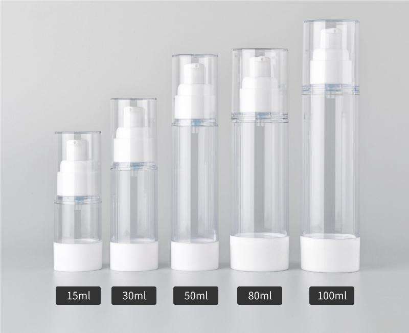 ขวดใส + ฝาปิดโลชั่นตุ่นปากเป็ด