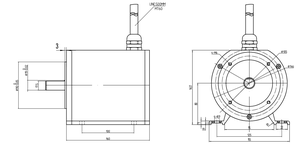 Couple élevé 130mm 24V 48V 2000W 3000 tr/min 8 pôles support de moteur à courant continu sans balais support de pied - Product Image 5