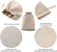 Logo personnalisé écologique biologique cordon sac à poussière réutilisable mousseline de coton pochette lin sac cadeau bijoux emballage en gros