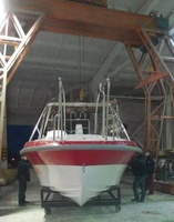 Bateau de parasailing offshore en fibre de verre Grandsea de 9,2 m avec moteur hors-bord à vendre, yacht de plaisance