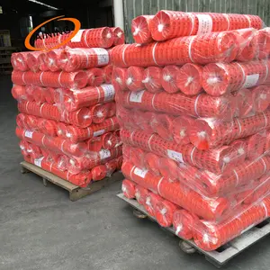 100% новый материал 1*50 м HDPE пластиковая сетка оранжевый защитный забор