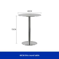 Vente Spéciale Limitée - Table d'Appoint Ronde en Acier Inoxydable Argenté Style Moderne - Meuble de Salon - Table à Manger - Table Basse