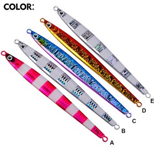 NEWMAJOR 80g 100g 120g <span class=keywords><strong>di</strong></span> Jig in metallo per pesca a lunga distanza in mare, gettando in condizioni <span class=keywords><strong>di</strong></span> stampa con esca falsa - Product Image 6