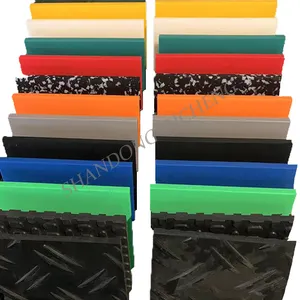 Temporary Protection Mats HDPE Material 12.7Mm Extruded Interlocking Heavy Duty Excavator Floor Mat