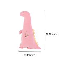 Vente en gros OEM ODM Jouet en peluche de dinosaure à dessin animé Poupée en peluche avec oreiller et animal