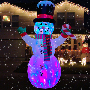 Monstruo <span class=keywords><strong>de</strong></span> nieve LED colorido <span class=keywords><strong>de</strong></span> 6 pies inflable con luces brillantes que explotan la decoración <span class=keywords><strong>de</strong></span> Navidad al aire libre - Product Image 5