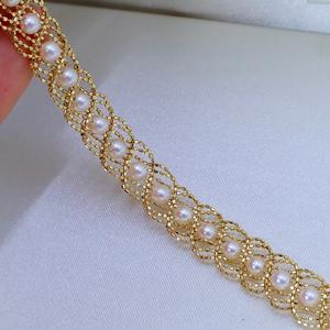 2024 luxe 18K or japonais <span class=keywords><strong>Akoya</strong></span> perle Bracelet haute qualité certifié classique fête de mariage fiançailles cadeau femmes - Product Image 3