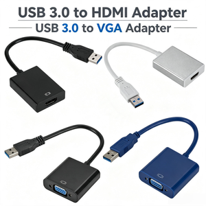 Cable Adaptador Convertidor Gráfico <span class=keywords><strong>USB</strong></span> 3.0 <span class=keywords><strong>a</strong></span> <span class=keywords><strong>HDMI</strong></span> Multipantalla 1920x1080 HD <span class=keywords><strong>para</strong></span> HDTV, LCD, <span class=keywords><strong>PC</strong></span>, Laptop, VIDEO, Compatible con Win7/8 - Product Image 1