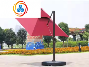 Parasol de plage commercial au design moderne, mobilier d'extérieur imperméable en aluminium pour patio, jardin, bord de piscine, parc, hôtel - Product Image 6