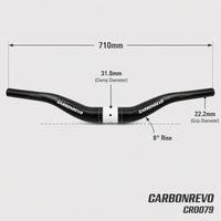 Guidon de trottinette électrique Carbonrevo, guidon de trottinette électrique résistant à la corrosion, haute qualité pour les déplacements urbains