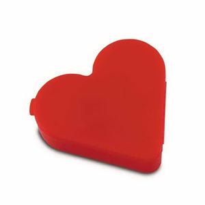 Elegante estuche de almacenamiento de pastillas en forma de corazón de plástico PP multiespaciado conveniente práctico organizador de logotipo personalizable fábrica - Product Image 6