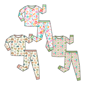 ملابس نوم للأطفال مصنوعة من الخيزران بطباعة لطيفة مخصصة، بيجامات للأطفال والرضع، ملابس نوم مخصصة للأطفال - Product Image 4