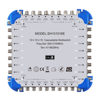 Récepteur satellite numérique multicommutateur satellite 10 entrées 16 sorties diseqc 2.0 commutateur en cascade à 10 entrées