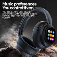Auriculares con Cancelación de Ruido ANC V6.0, Pantalla Táctil, Traducción en Tiempo Real, Auriculares Inalámbricos con IA para Juegos, Deportes, Aviación y DJ