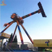 Parc d'attractions grande taille pour adultes, jeu de carnaval, frissbee rotative, avec pendule