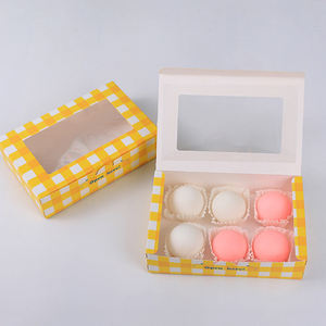 चिंग टेच फूड पैकेजिंग आपूर्तिकर्ता कस्टम डोनट केक ब्रेड टेकआउट बॉक्स विंडो के साथ किसी भी आकार का लोगो प्रिंट करें - Product Image 3